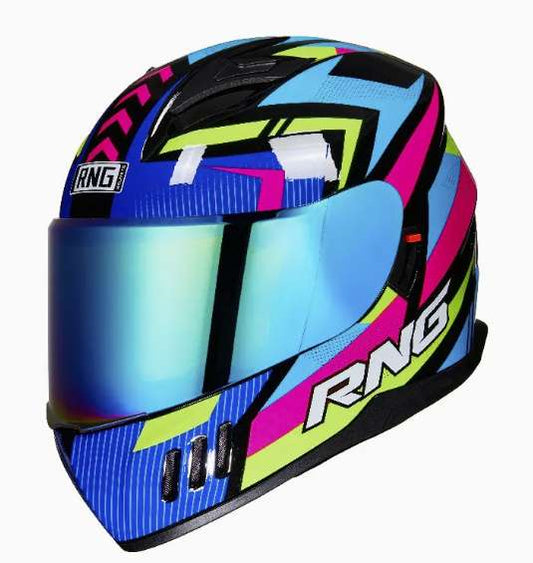 Casco Integral Mujer Multicolor Certificado Dot Moto Rosa Doble Lente