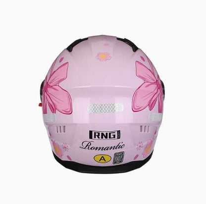 Casco Integral Mujer Rosa Rosa Certificado Dot Moto Rosa Doble Lente