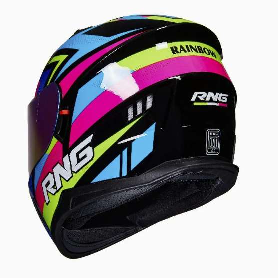 Casco Integral Mujer Multicolor Certificado Dot Moto Rosa Doble Lente