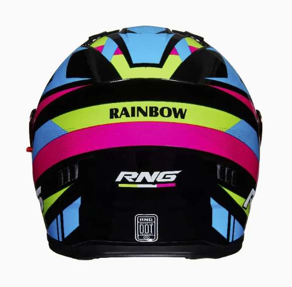 Casco Integral Mujer Multicolor Certificado Dot Moto Rosa Doble Lente